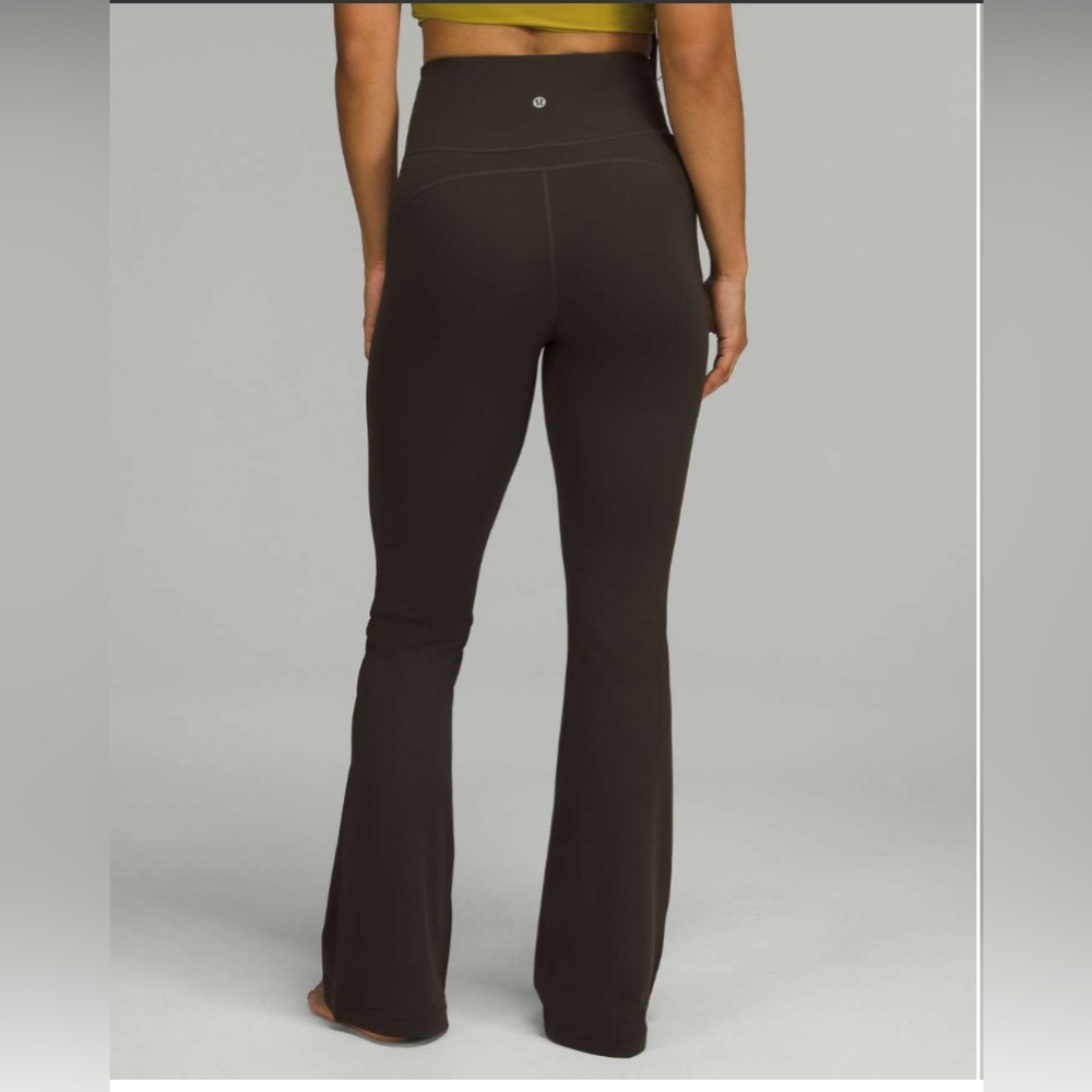 Lululemon Olive Green Groove Flare Pants Sz 4